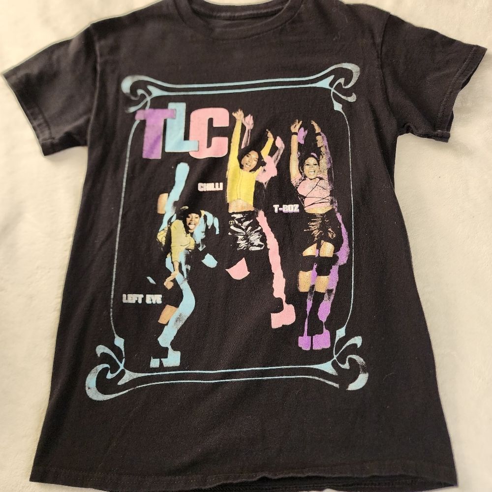 TLC Black Tshirt With Graphics Size Small